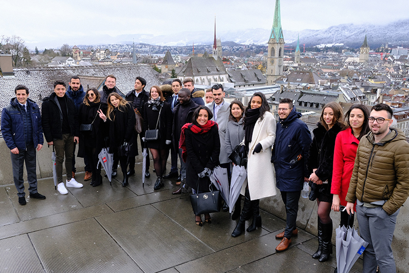 Les étudiants de Mastère banque, finance et gestion de patrimoine en immersion à Zürich