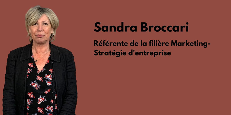 Sandra Broccari, Responsable de la filière Marketing et Management des entreprises