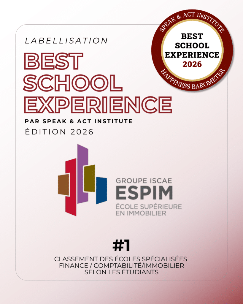 Labellisation Best School Experience 2026 ESPIM