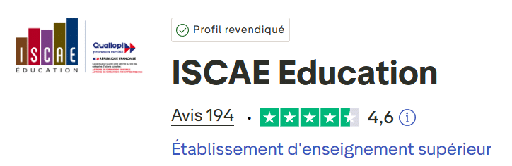Avis ISCAE Nice sur Trustpilot